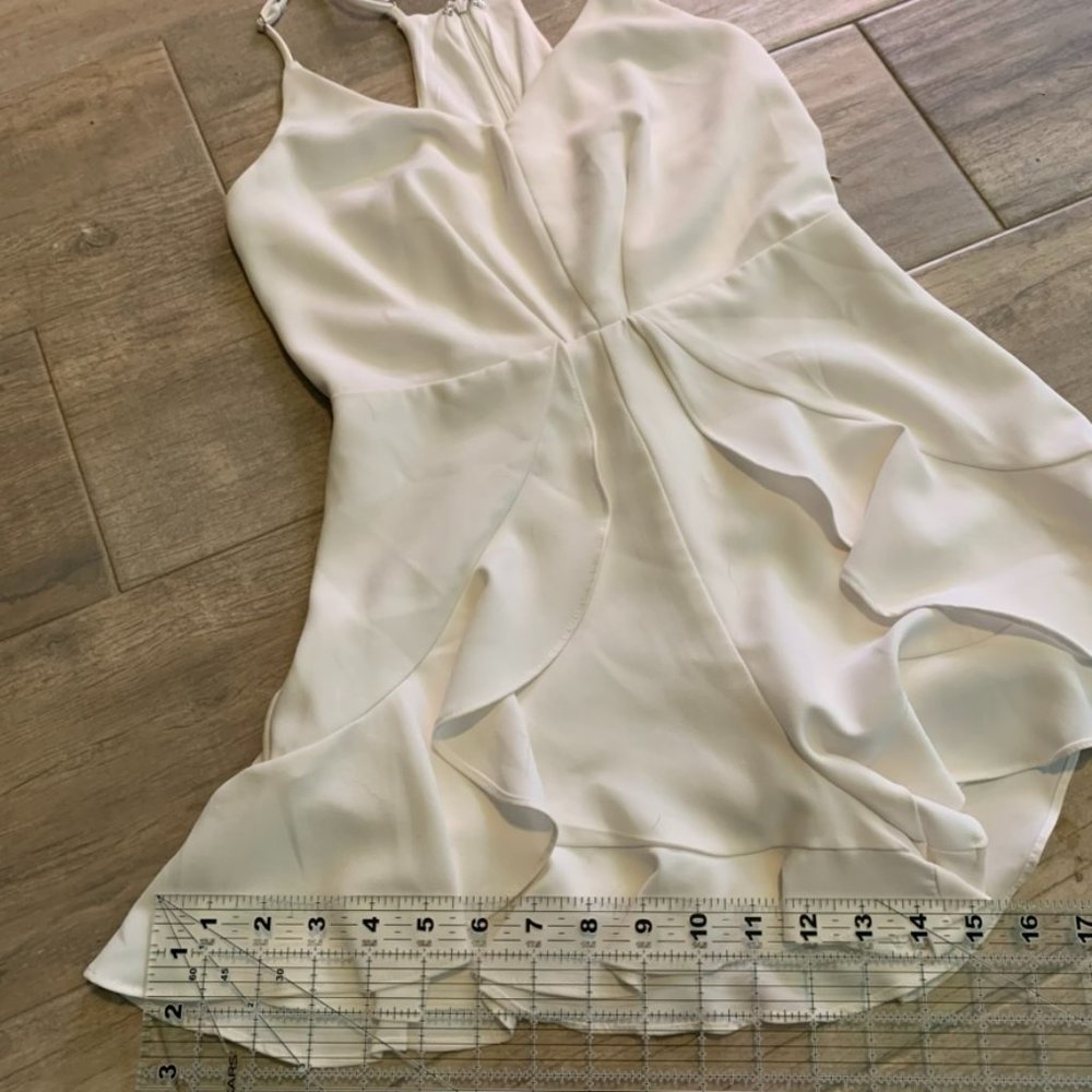 White Ruffle Romper - Picture 5 of 8